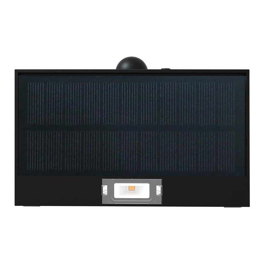 LED-Solarwandleuchte mit Sensor LED/3W/3,7V 3000K/4000K IP65 schwarz