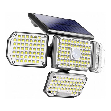 LED-Solarwandleuchte mit Sensor LED/5W/5,5V IP65 2400 mAh