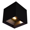 LED-Solarwandleuchte mit Sensor LED/9W/3,7V 3000/4000/5000K 2600 mAh IP65 schwarz