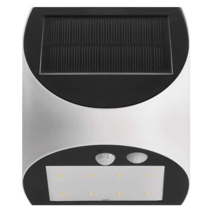 LED-Solarwandleuchte mit Sensor LUMI LED/3,7W IP54 weiß