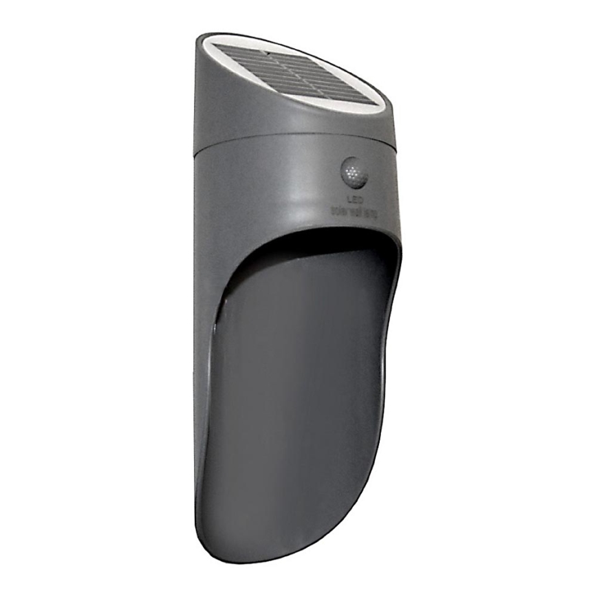 LED-Solarwandleuchte mit Sensor PALESA LED/1W/3,7V IP65 1800 mAh grau
