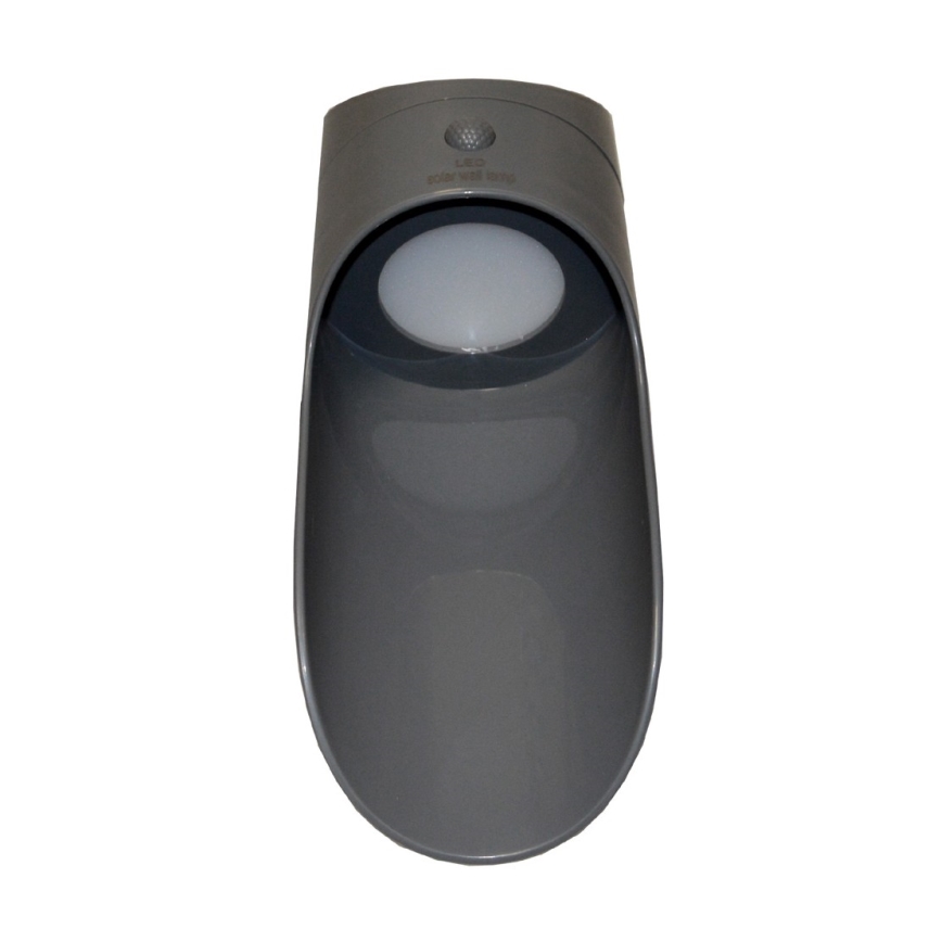 LED-Solarwandleuchte mit Sensor PALESA LED/1W/3,7V IP65 1800 mAh grau