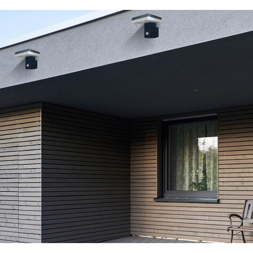 LED-Solarwandleuchte mit Sensor SOLARIS2 LED/5,5W/3,7V 4000K IP44