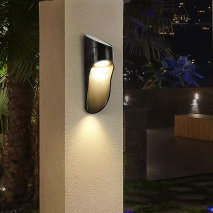 LED-Solarwandleuchte PALESA LED/1W/3,7V IP65 1800 mAh schwarz