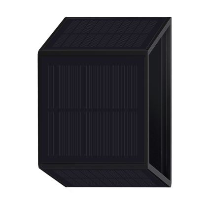LED-Solarwandleuchte WINGS LED/2W/1300 mAh 3,7V 6000K IP54 schwarz