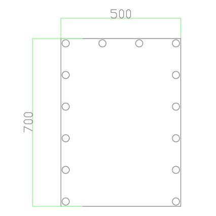 LED-Spiegel mit Beleuchtung 14xLED/1W/230V 3000/4000/6000K 70x50 cm IP44