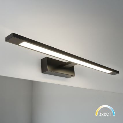 LED-Spiegelleuchte für das Badezimmer KLIMT LED/12W/230V 3000/4000/6000K 60 cm IP44 schwarz
