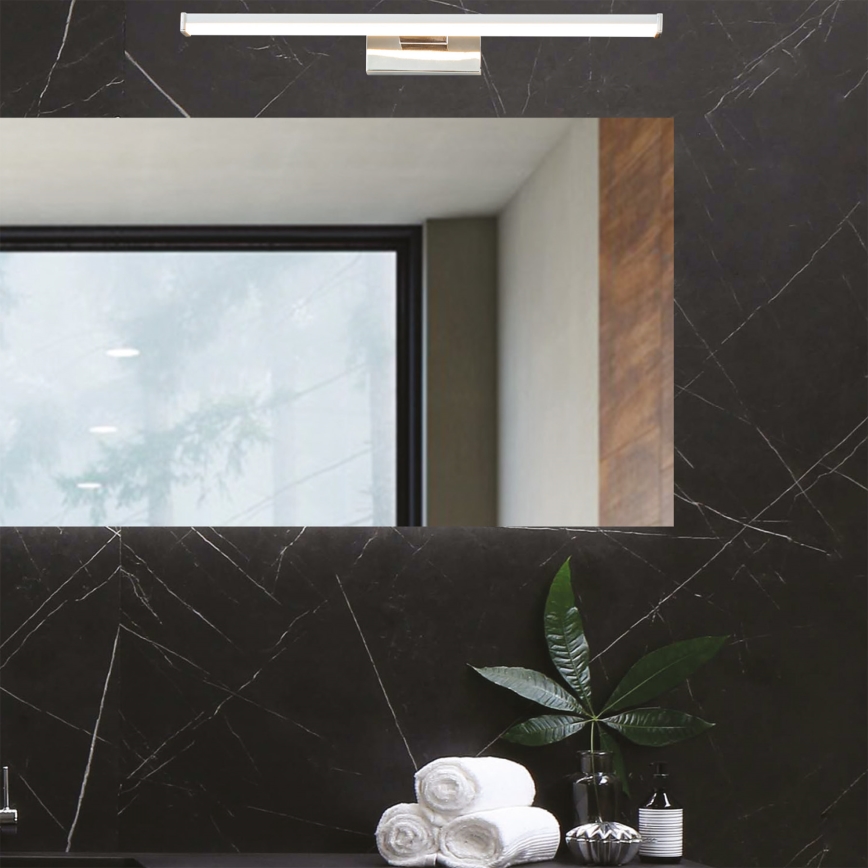 LED-Spiegelbeleuchtung für Badezimmer LED/8W/230V 3000K 40 cm IP44 glänzendes Chrom