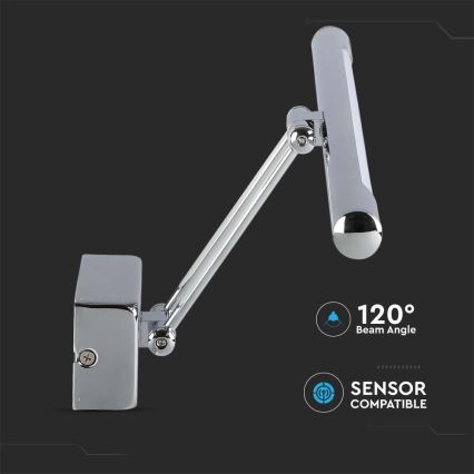 LED Spiegelbeleuchtung LED/9W/230V 4000K 50cm chrom-