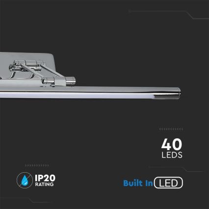 LED Spiegelbeleuchtung LED/9W/230V 4000K 50cm chrom-
