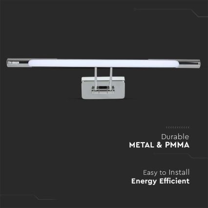 LED Spiegelbeleuchtung LED/9W/230V 4000K 50cm chrom-