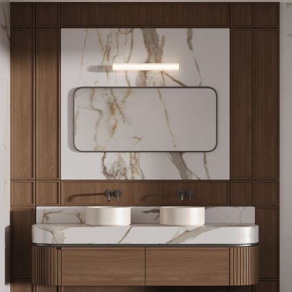 LED-Badezimmer-Spiegelleuchte LINEA LED/8W/230V 3000/4000/6000K IP44 45 cm goldfarben