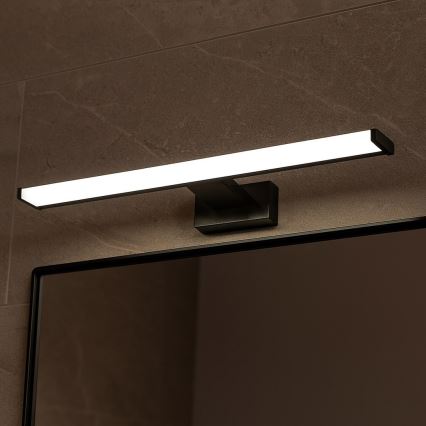 LED-Spiegelleuchte für Badezimmer MIRORE LED/10W/230V 60 cm IP44 schwarz