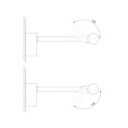 LED-Spiegelleuchte für das Badezimmer MIRROR LED/6W/230V 4000K IP44 40 cm schwarz