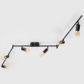 LED-Spotleuchte 6xE27/6,5W/230V schwarz
