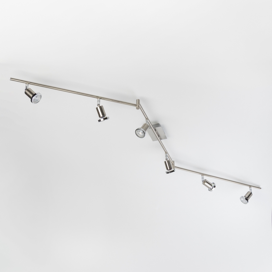 LED-Spotleuchte 6xGU10/5W/230V mattchrom