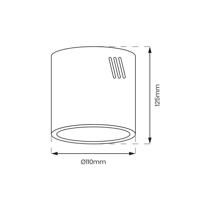 LED-Spotleuchte GEORGE 1xE27/6W/230V d 11 cm weiß