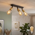LED-Spotleuchte TOP 3xE27/15W/230V schwarz/gold