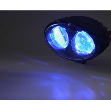 LED Spotlight blau STRUM LED/10W/10-80V IP67 6000K