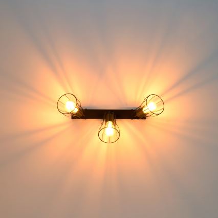 LED Spotlight TUBE II 3xE27/15W/230V schwarz