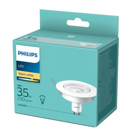 LED-Spotquelle Philips GU10/3W/230V 2700K