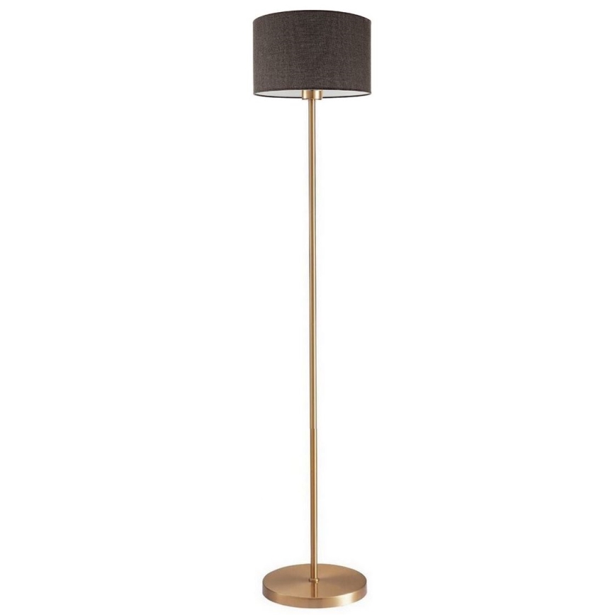 LED Stehlampe TUNJA 1xE27/20W/230V Ø 30 cm gold/braun