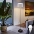 LED-Stehlampe TUNJA 1xE27/20W/230V Ø 30 cm schwarz/weiß