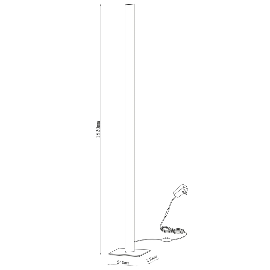 LED-Stehleuchte BERNADETTA LED/28W/230V 4000K schwarz