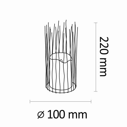 LED-Stehleuchte BORG 2xAA IP44