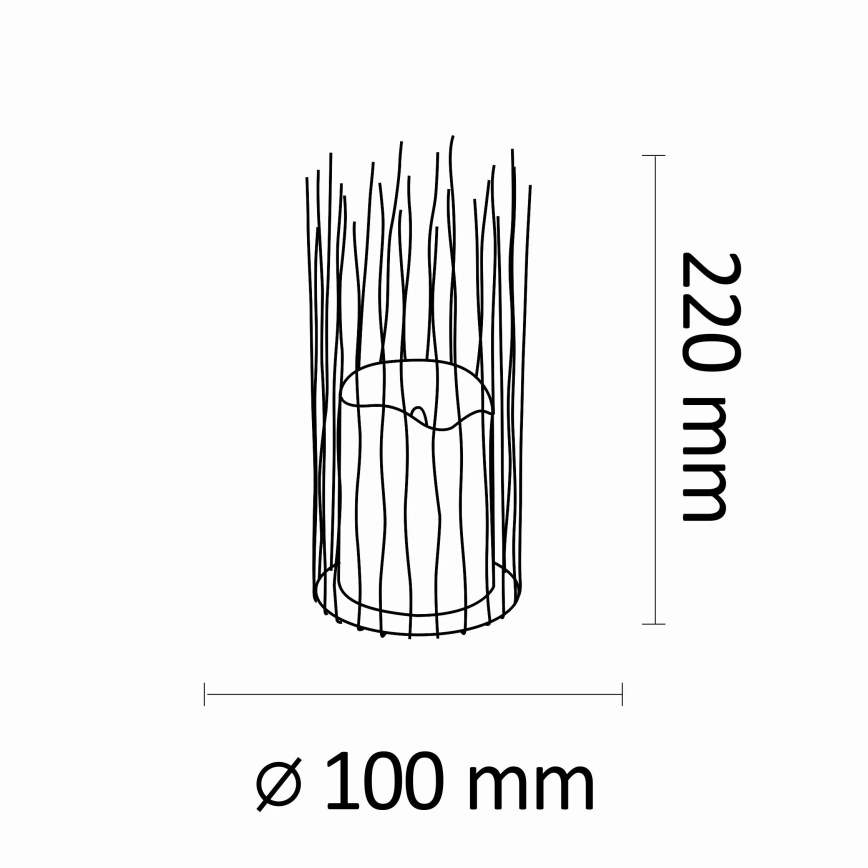 LED-Stehleuchte BORG 2xAA IP44
