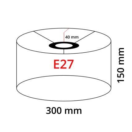 LED-Stehleuchte TUNJA 1xE27/20W/230V Ø 30 cm gold/weiß
