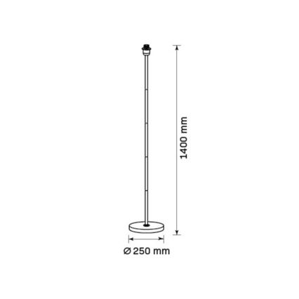 LED-Stehleuchte TUNJA 1xE27/20W/230V Ø 38 cm gold/braun