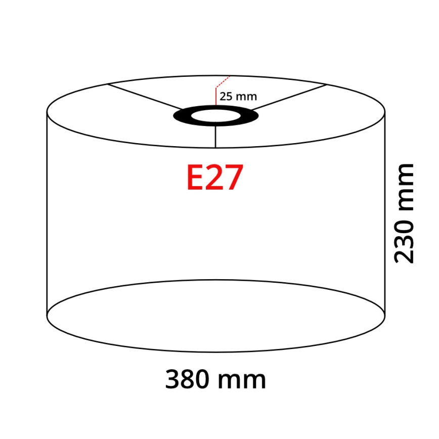 LED-Stehleuchte TUNJA 1xE27/20W/230V Ø 38 cm goldfarben/schwarz