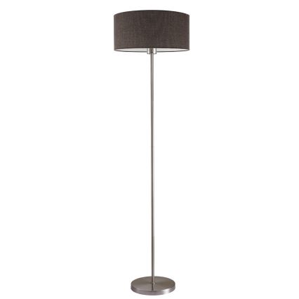 LED-Stehleuchte TUNJA 1xE27/20W/230V Ø 38 cm mattchrom/braun