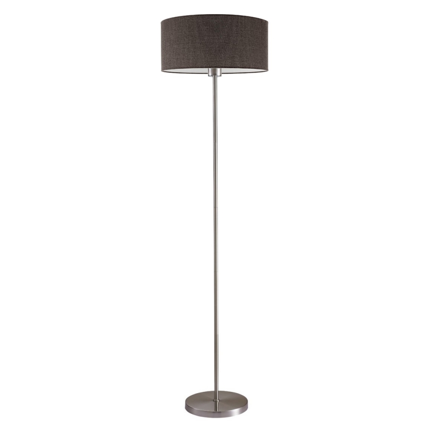 LED-Stehleuchte TUNJA 1xE27/20W/230V Ø 38 cm mattchrom/braun