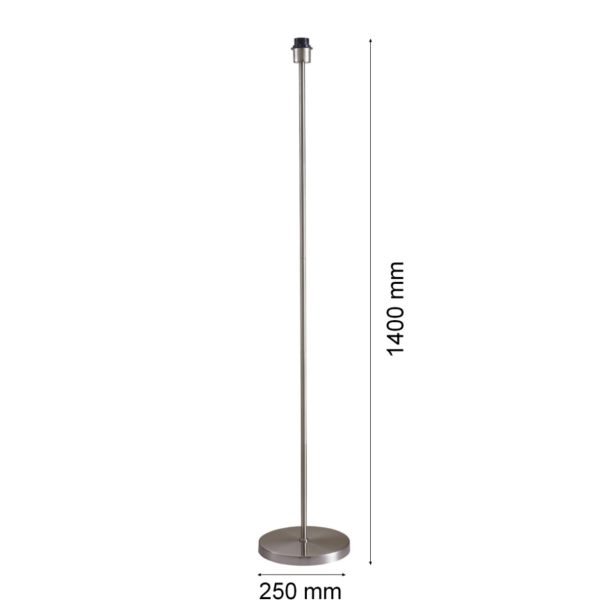 LED-Stehleuchte TUNJA 1xE27/20W/230V Ø 38 cm mattchrom/braun