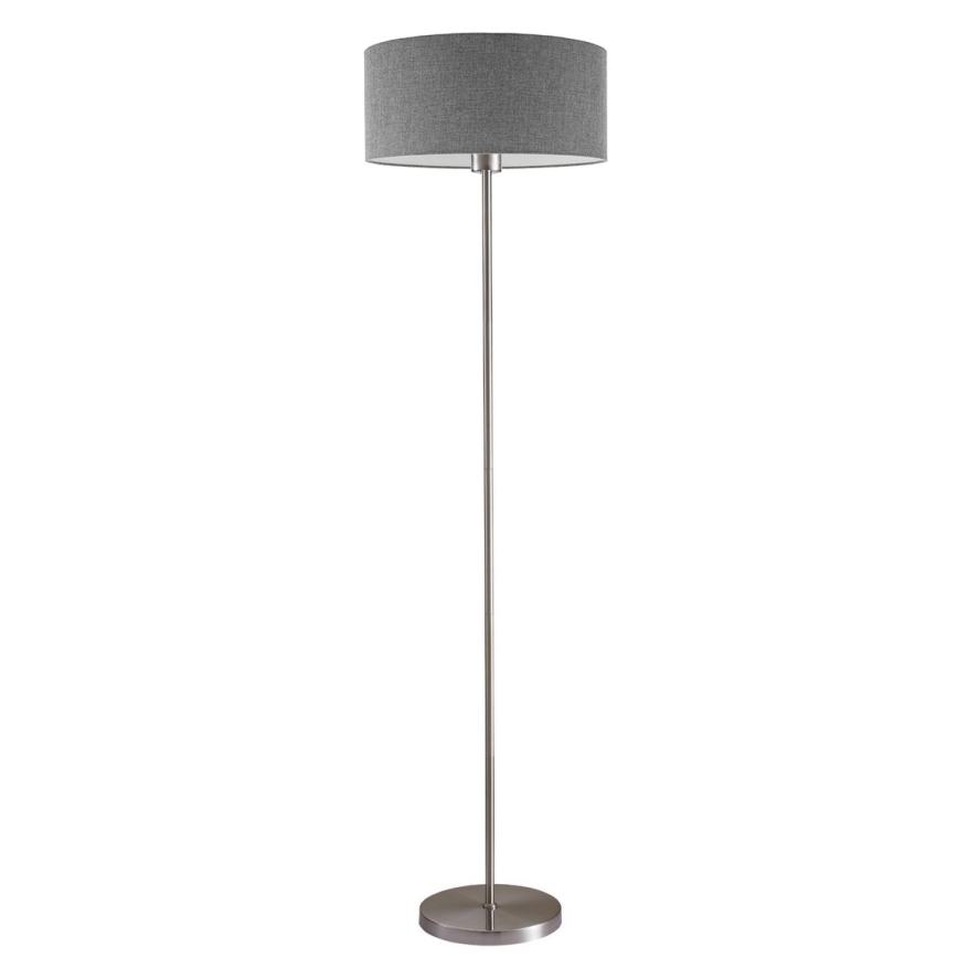 LED-Stehleuchte TUNJA 1xE27/20W/230V Ø 38 cm mattchrom/grau