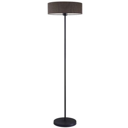 LED-Stehleuchte TUNJA 1xE27/20W/230V Ø 38 cm schwarz/braun