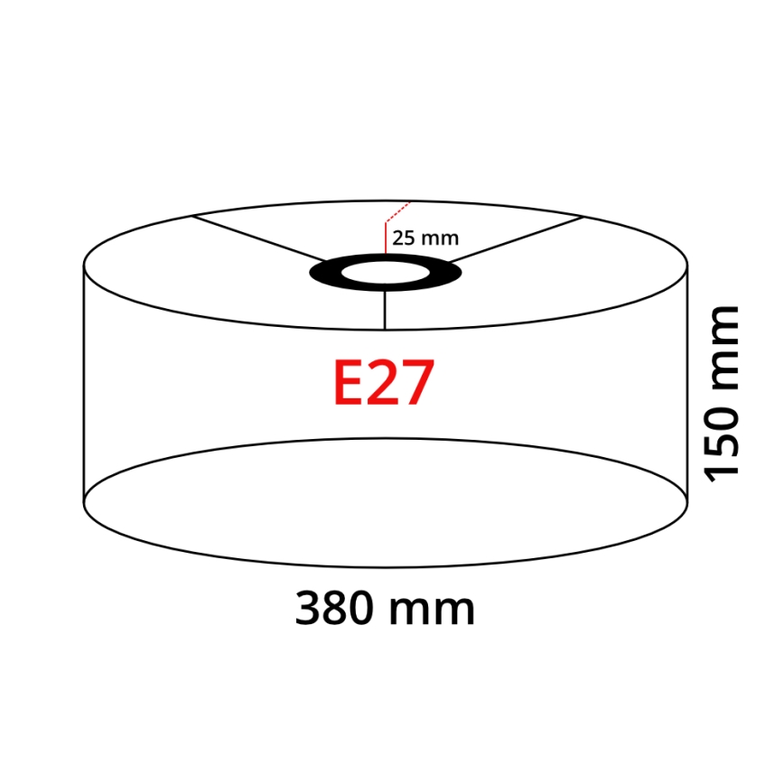 LED-Stehleuchte TUNJA 1xE27/20W/230V Ø 38 cm schwarz/braun
