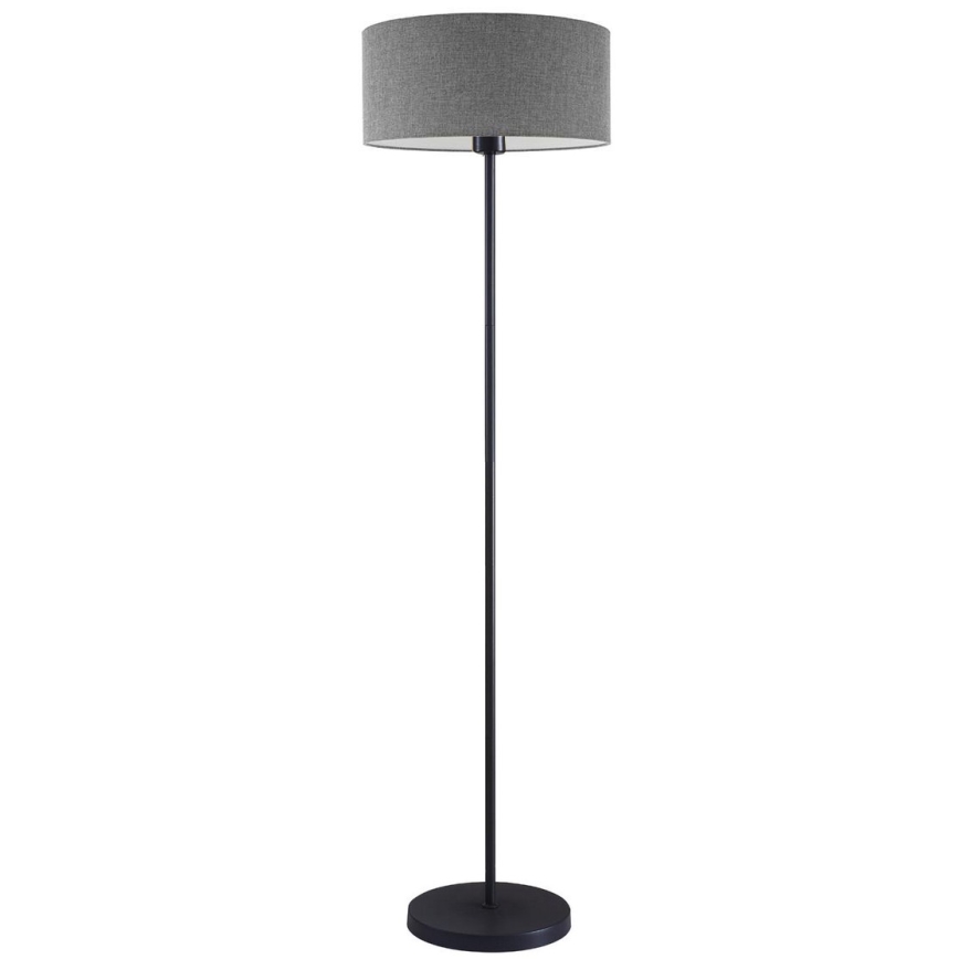 LED-Stehleuchte TUNJA 1xE27/20W/230V Ø 38 cm schwarz/grau