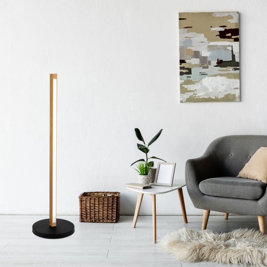 LED Stehleuchte VERDE LED/18W/230V 3000K Eiche/Schwarz