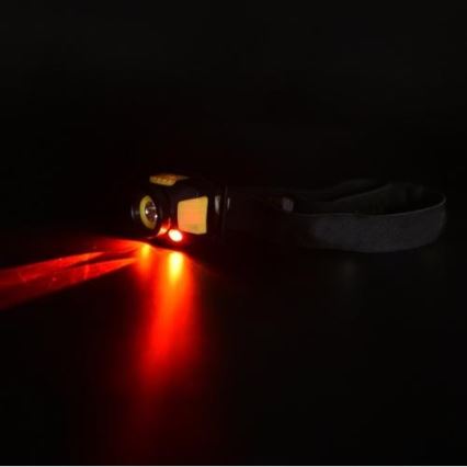 LED Stirnlampe 2xLED/5W/3xAAA + LED/3W