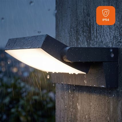 Dimmbare LED-Außenwandleuchte LED/12/18/24W/230V 3000/4000/6500K IP54 schwarz