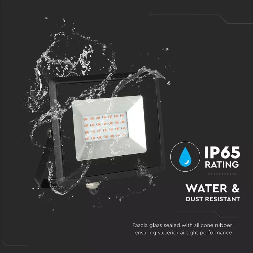 LED-Strahler LED/20W/230V IP65 rosa Licht