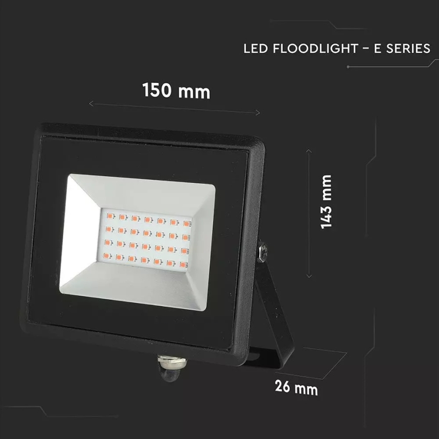 LED-Strahler LED/20W/230V IP65 rosa Licht