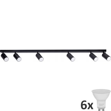 LED-Strahler ANGIE 6xGU10/6W/230V schwarz