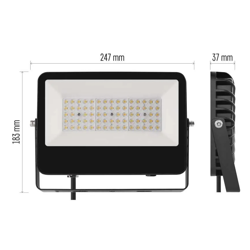 LED-Strahler AVENO LED/48W/230V 4000K 7200 lm IP66 schwarz
