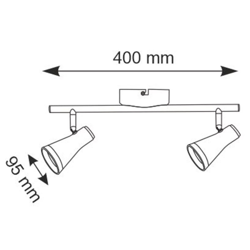 LED-Strahler BERG 2xLED/4,2W/230V weiß