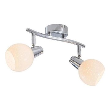 LED-Strahler DOXY 2xE14/4W/230V glänzendes Chrom