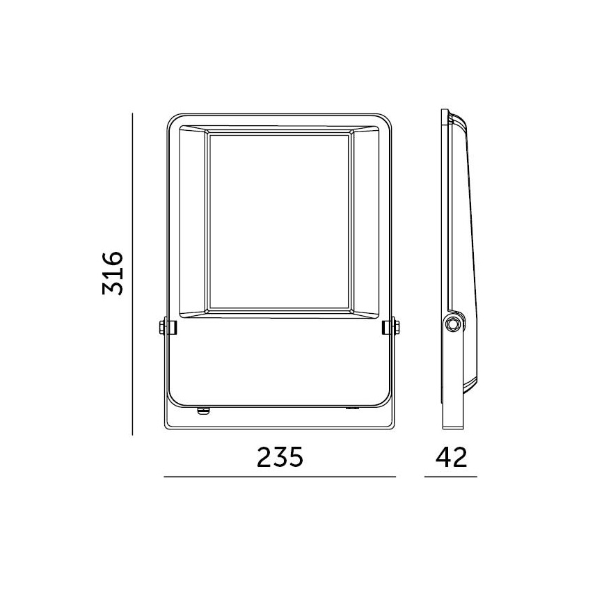 LED-Strahler für den Außenbereich LED/100W/230V 4000K 13000 lm IP65 IK06